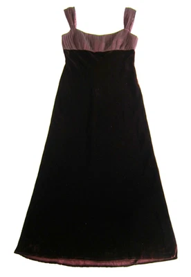 Melinda Eng Maroon Red Silk Rayon Velvet Long Party Formal Festive Gown Dress M - Image 1 of 4