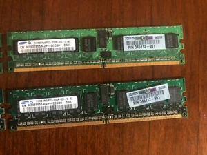 345112-951 Hewlett-Packard DDR2 512MB PC2-3200 Reg ECC 400Mhz 1Rx8 RAM Memory - Picture 1 of 4