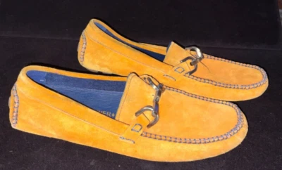 Donald J. Pliner Orange ish  Suede Moccasins Casual Shoes Size 8 - Image 1 of 4