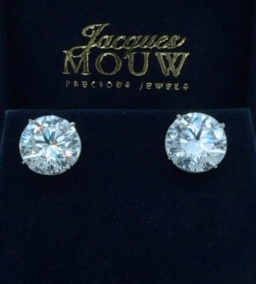 Aretes de diamantes 4,60 quilates I SI1. Diamante natural. Certificado GIA. Platino Foto 1 de 4