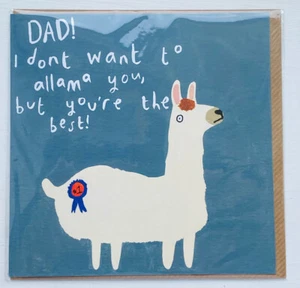 ¡Eres el mejor! Tarjeta de felicitación feliz día del padre, broma de Allama, nueva y sobre - Imagen 1 de 2