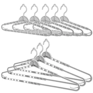 8 Pcs Telescopic Hanger Travel Hangers for Clothes Skirt Clothing Drying - Picture 1 of 11
