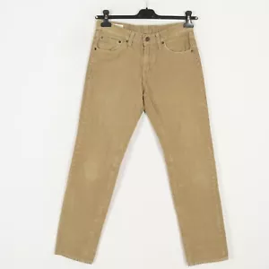 LEVI STRAUSS & CO 511 Men Corduroy Trousers Size W29 L30 Slim Fit Tapered Beige - Picture 1 of 10