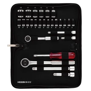 HOZAN MIX SOCKET WRENCH SET (1/4inch, 3/8inch) W-512 - Picture 1 of 1