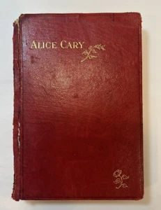 The Poems of Alice Cary Red Limp Leather 1900s - Picture 1 of 9