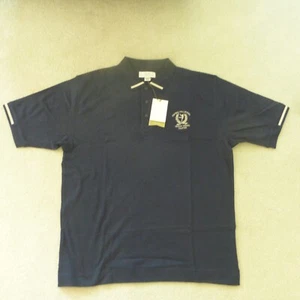 CUTTER & BUCK MENS XL SPORT FIT NAVY FOOTBALL HALL OF FAME "MOOSE" KRAUS CHAPTR - Picture 1 of 12