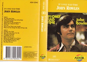 JOHN ROWLES If I Only Had Time - Cassette - Tape SirH70 - Picture 1 of 1