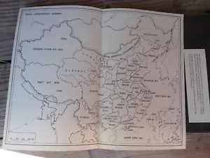 Vintage "China Administrative Divisions" Map Asian Culture History Decor Collect - Picture 1 of 2