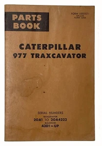 Caterpillar 977 Traxcager Teilebuch inkl. Bulldozer 1971 - Bild 1 von 5