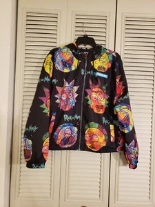 Rick and Morty Members Only Lightweight Windbreaker Jacket Size XL - Picture 1 of 6