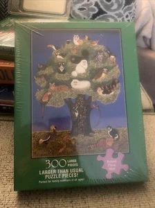 Neu "Perfectly Happy" 300-teiliges Puzzle Großformat 18 Zoll x 24 Zoll Teile Katzen - Bild 1 von 4