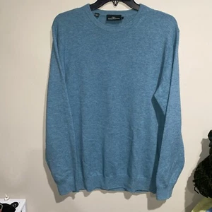 Maglione RODD & GUNN Queens town Optim lana cashmere lana merino laguna blu med - Foto 1 di 7