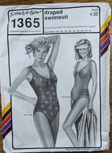 🧵Costumi da bagno drappeggiati vintage 1991 elasticizzati e cuciti 1365 busto tg 30-46 serbatoi pezzo unico - Foto 1 di 12