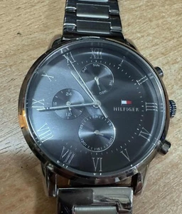 🕒✨ Tommy Hilfiger Herrenuhr ⌚ Edelstahl 🔵 Blau 💼 Herren-Chronograph - Bild 1 von 6