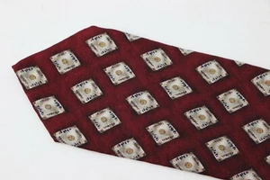 Corbata de seda roja JZ RICHARDS hecha en EE. UU. - Imagen 1 de 7