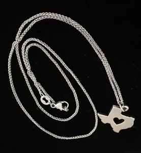 James Avery Deep in Heart of Texas Spiga Chain Necklace 21 In 53 cm Sterling 925 - Picture 1 of 12