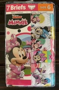 Disney Junior Minnie 7 Briefs Size 6 - Picture 1 of 5