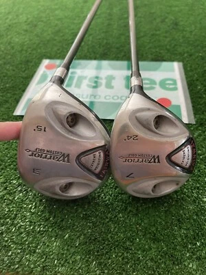 Warrior Custom Golf 3-7 Woods Set 15* And 24* Stiff Graphite Shafts - Image 1 of 4