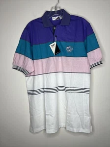 Vintage Staff By Wilson Mens Golf Polo Shirt Size Large Color Block Short Sleeve - Picture 1 of 6