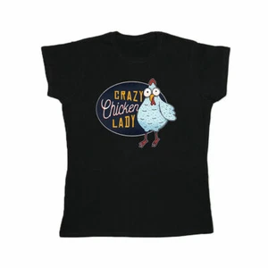 Crazy Chicken Lady - Ladies T-Shirt - Animal Funny Lady Hipster - Picture 1 of 7