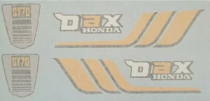 REPLACEMENT DECALS SUITABLE FOR HONDA ST70 DAX 1978-1979 FRAME AND SIDE SHIELD - Picture 1 of 1