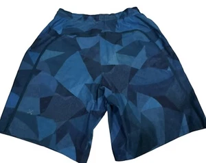 Lululemon Pace Breaker gefütterte Shorts 9" Schrittlänge S blau Mesh Mash geometrisch - Bild 1 von 10