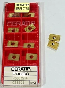 10 PIECES of CERATIP, NDC 032TR PR630 CARBIDE INSERTS H789 - Picture 1 of 4
