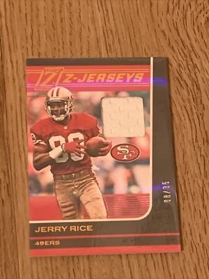 2020 PANINI ZENITH FOOTBALL Z-JERSEYS JERRY RICE 49ERS JERSEY COPPER SSP# 8/35 - Image 1 of 2