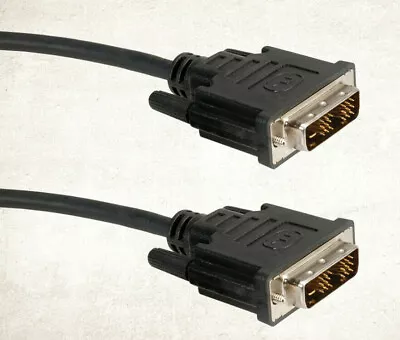 ➡️  (0,80€/m) DVI Kabel 1,8m, single link, 18+1 DVI Stecker-Stecker, schwarz - Bild 1 von 3