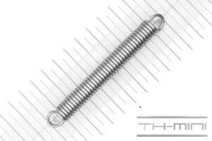 Zug-Feder 2mm Haken Öse 12x96,8mm 18,5kg Spiral Edel-stahl rostfrei Metall - Bild 1 von 1