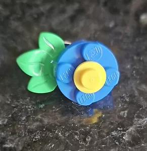 Lego Forget Me Not Badge Custom Made Blue Dementia/ Alzheimer’s - Picture 1 of 3