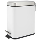Mdesign Pedal Bin — Waste Bin with Pedal, Lid and Plastic Bucket Insert Perfect 