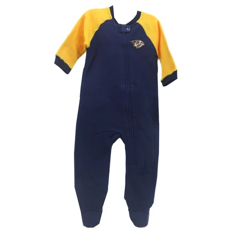 Nashville Predators Official NHL Apparel Baby Infant Pajama Sleeper Bodysuit New Cover