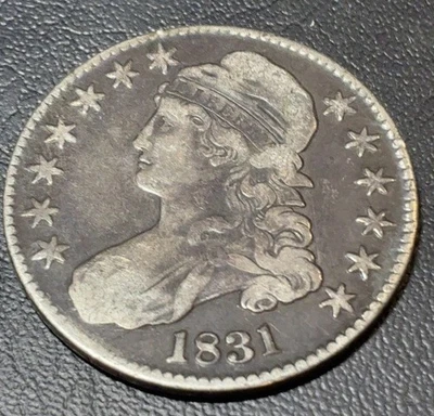 Medio dólar busto tapado 1831 Foto 1 de 4