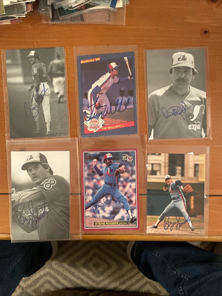 Montreal Expos, Autographed Postcard Lot - Image 1 of 1