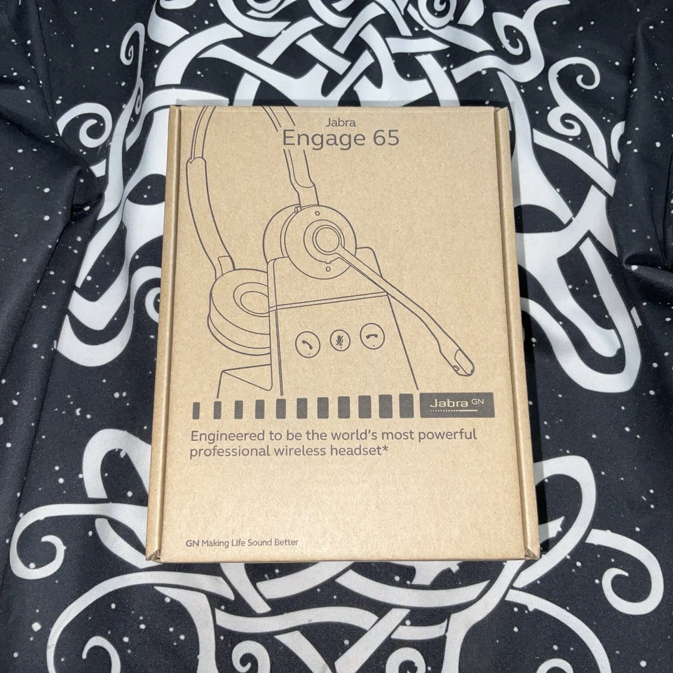 Jabra ENGAGE 65 Black Over the Ear Wireless Headset NEW IN BOX  - Image 1 of 4