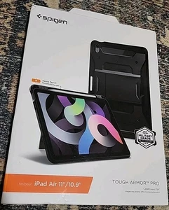 Spigen iPad Air 11" 2024 Case | Tough Armor Pro | Black | ACS02051 - Picture 1 of 7