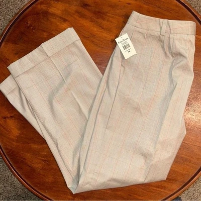 Evan Picone Cuffed Trouser Pants Size 14 Stretch Stripe NEW - Image 1 of 4