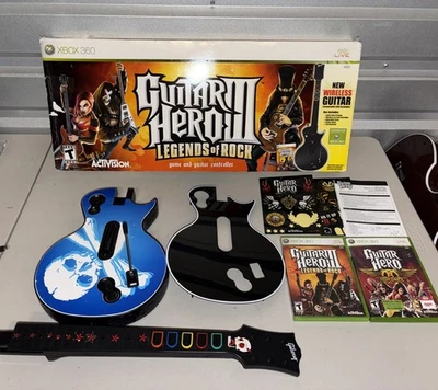 Guitar Hero Les Paul Wireless Controller for Xbox 360 W/ Box & Game WORKS GREAT! - Image 1 of 4