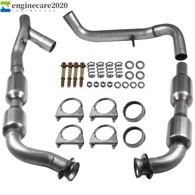 Y Pipe Left & Right Catalytic Converters Set For 1998-2000 Ford F-150 5.4L 4WD - Image 1 of 4