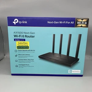 TP-Link Archer AX12 NextGen WiFi 6 AX1500 Mbps Dual Band WiFi Cable Fiber Router - Picture 1 of 3