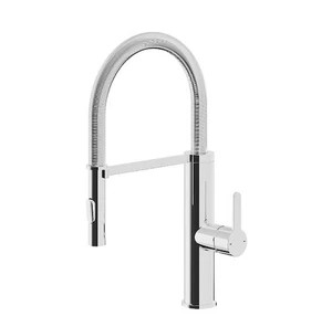 GoodHome Saffron Chrome-plated Single lever Kitchen Spring neck Tap Rrp£110 - Picture 1 of 3