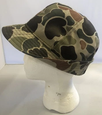 1970’s The Original Jones Hunting Hat Frog Skin Camo Bucket Cap VINTAGE Medium - Image 1 of 4