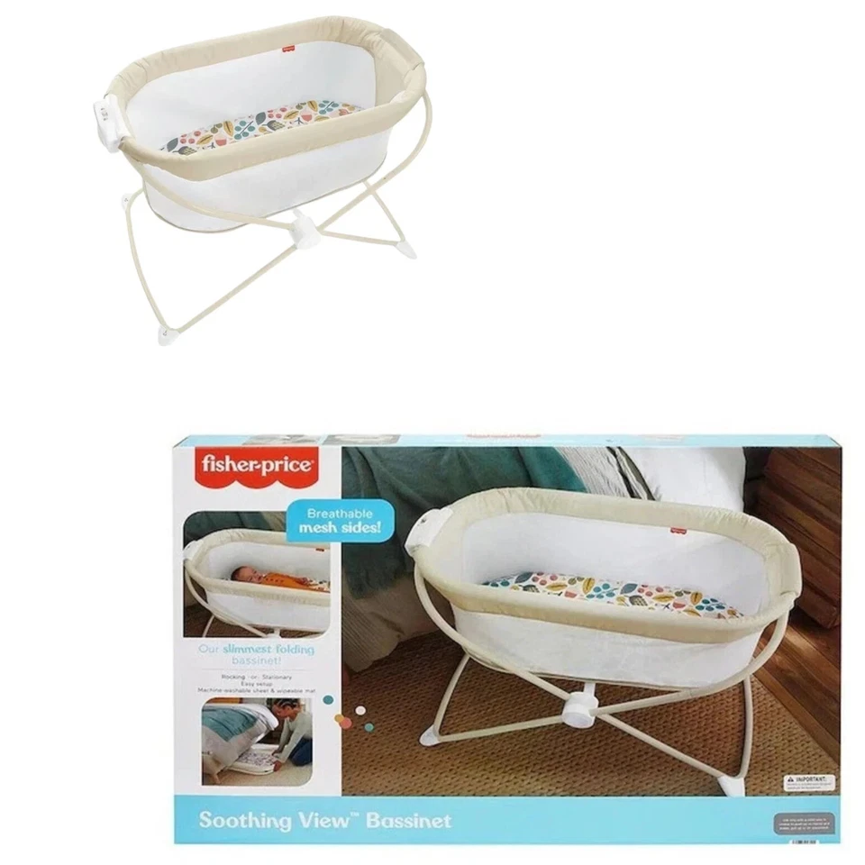 Fisher Price Soothing View Bassinet Portable Lightweight NEW - image 1 of 1