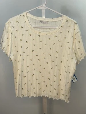 Top corto Arizona Jean CO floral multicolor, talla X grande. Nuevo con etiquetas.  1V Foto 1 de 4