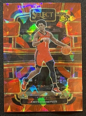 2023-24 Panini Select Amen Thompson Red Ice RC #96 Houston Rockets - Image 1 of 2