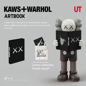 KAWS X X Andy Warhol UT Uniqlo Art Book & Exclusive Shoulder Bag Limited - Picture 1 of 8