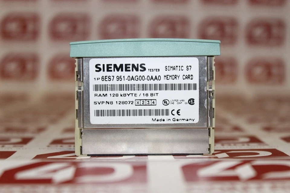 6ES7951-0AG00-0AA0 | Siemens | Simatic S7 MC951 Memory Card 128KB, No Box (NNB) - Image 1 of 1