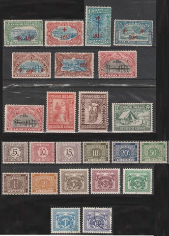 Belgian Congo Lot 8 - Specials: (Details below) 2023 Scott Catalog Value $10.25 Cover