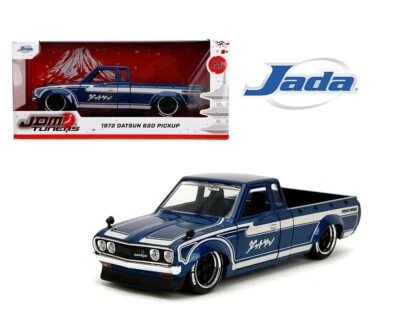 Sintonizadores JDM Jada escala 1:24 - camioneta Datsun 620 1972 - azul metálico y crema - 35953 Foto 1 de 4